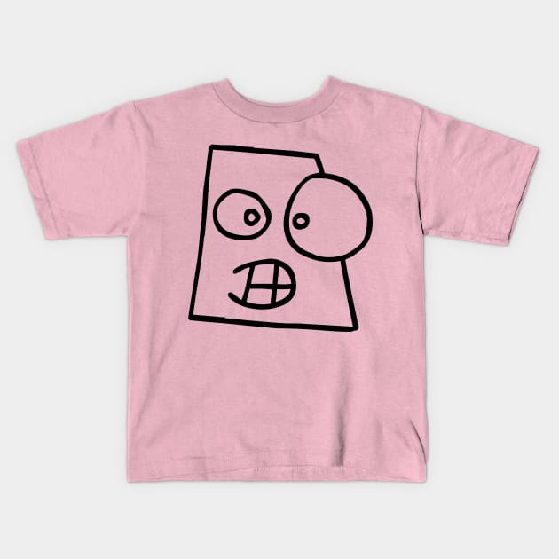 Square heads – Moods 6 Kids T-Shirt by Everyday Magic